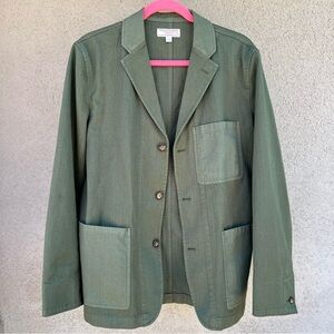 J. Crew Wallace & Barnes Men’s Military Green  Chore Jacket/Blazer Size 39R